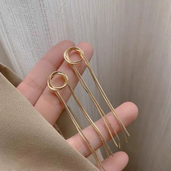 Drop Earrings, Tassel Drop Earrings - Picture 1 of 5